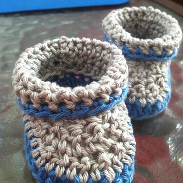 crochet baby shoes