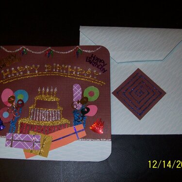 Birthday Card with Envelope