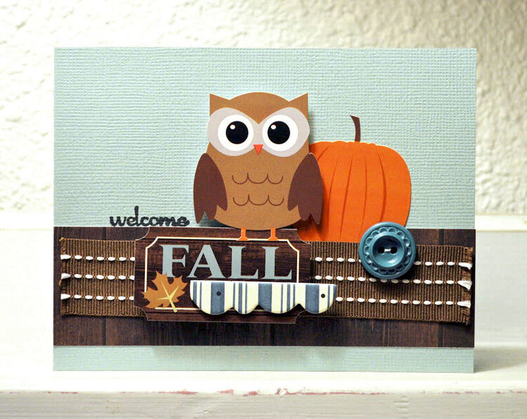 HIP KIT CLUB - October 2012 Kit - Welcome Fall Card