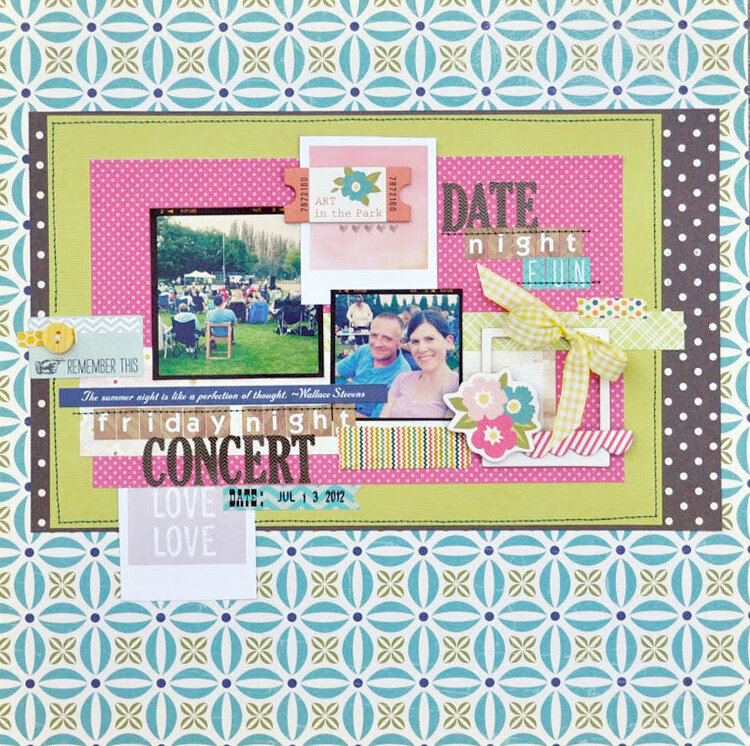 HIP KIT CLUB August 2012 - Date Night Layout