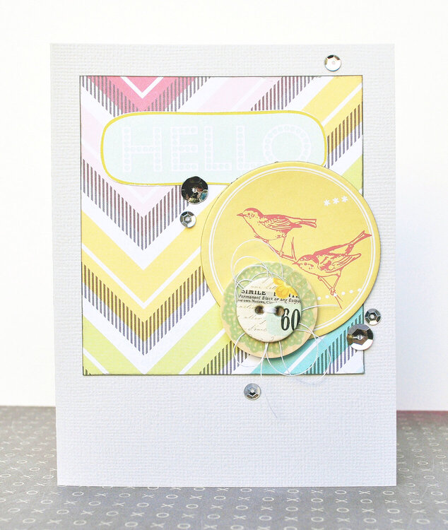 HIP KIT CLUB - January 2013 Kit - Hello Card