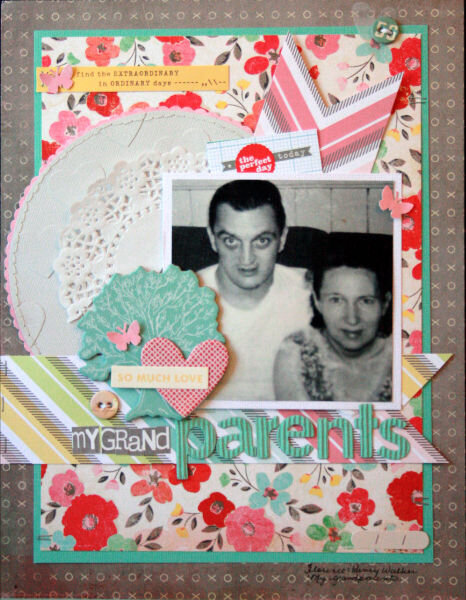 HIP KIT CLUB - January 2013 Kit - Grandparents Layout