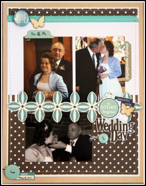 HIP KIT CLUB August 2012 - Wedding Day Layout Pg 2