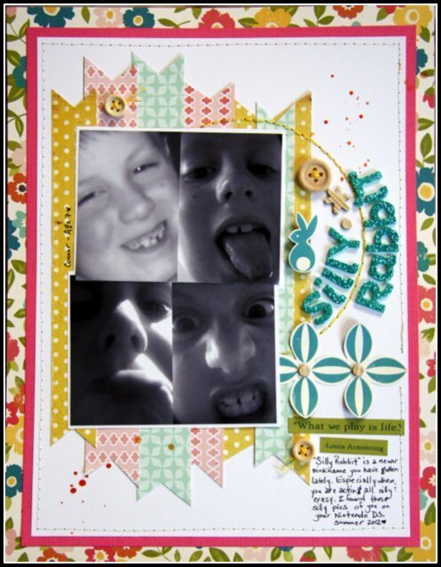 HIP KIT CLUB August 2012 - Silly Rabbit Layout