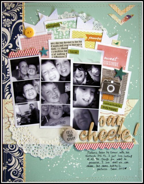 HIP KIT CLUB August 2012 - Say Cheese Layout