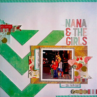 HIP KIT CLUB - January 2013 Kit - Nana &amp; The Girls Layout