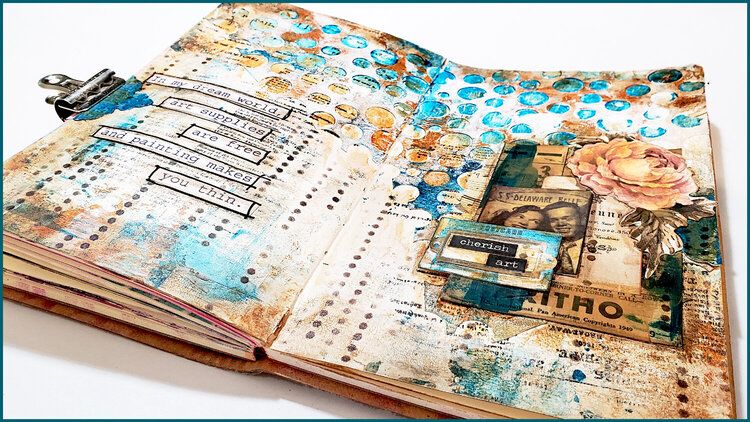 Grungy Art Journal Page