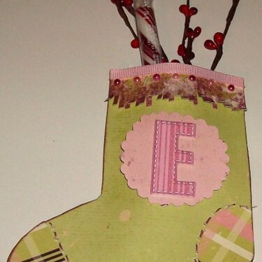 Altered Paper Stocking