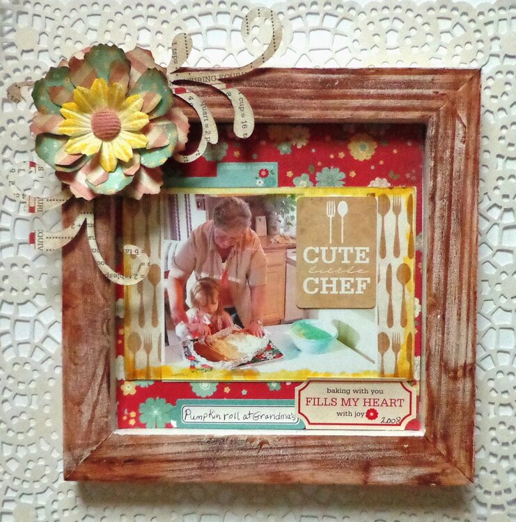 Altered Frame Cute Chef