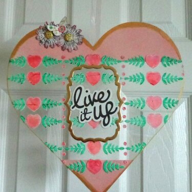 Live it Up Acrylic Wall Hanging