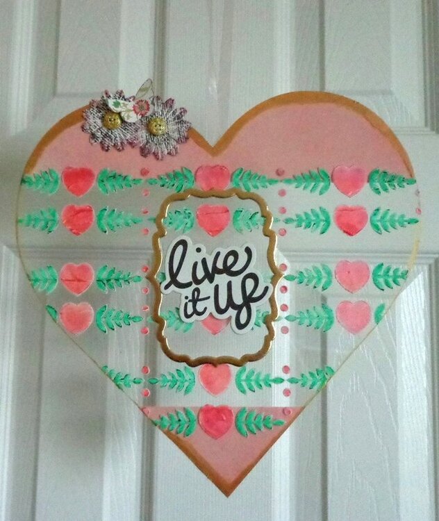 Live it Up Acrylic Wall Hanging