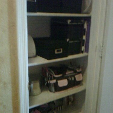 My new &quot;scrap space&quot; - other view of closet