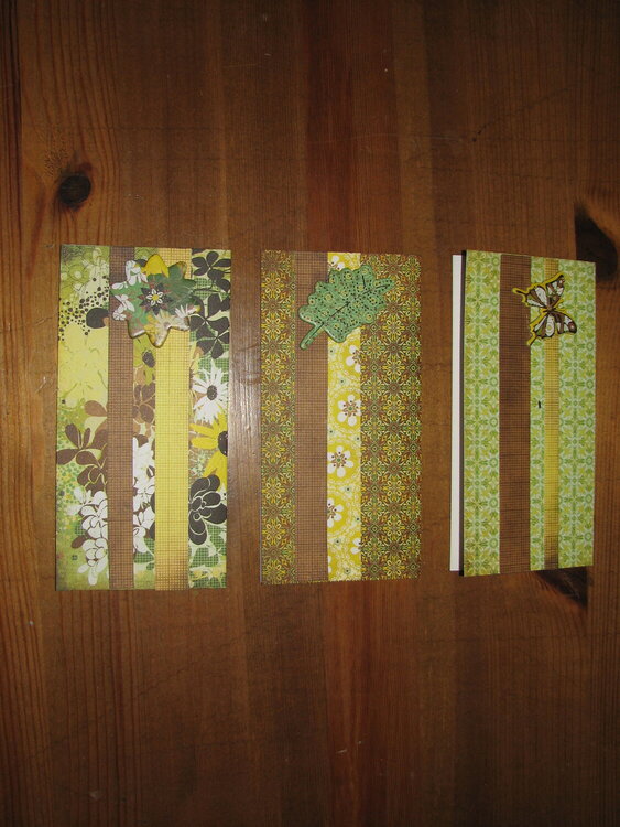 Set of 3 &quot;Blank&quot; Cards