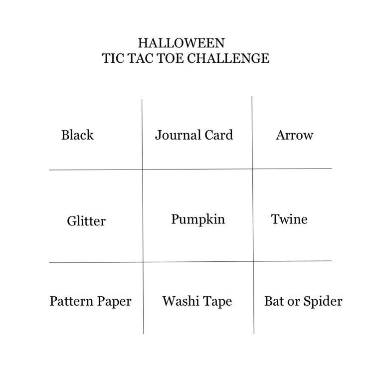 October Tic Tac Toe Challenge
