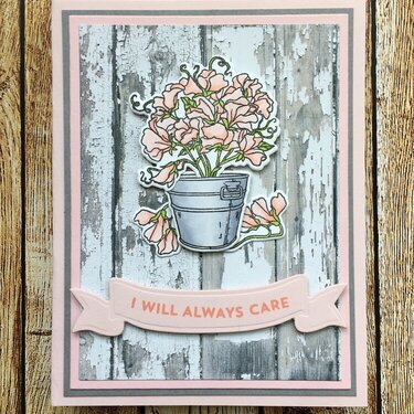 I Will Always Care - The Card Concept #112 (Cottage Florals)