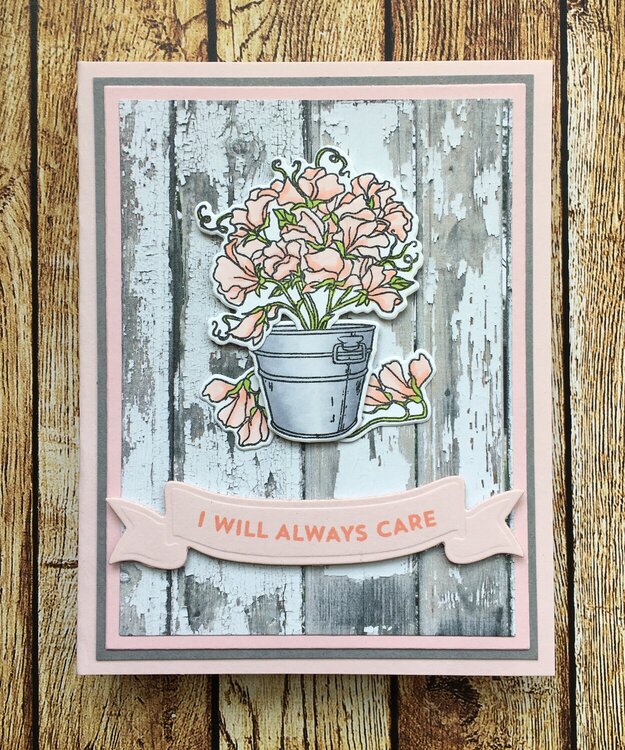 I Will Always Care - The Card Concept #112 (Cottage Florals)