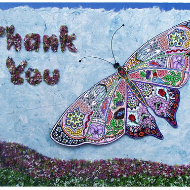 Earth Arts Copics Butterfly Thank You