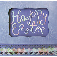 Double embossed Easter card