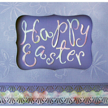 Double embossed Easter card