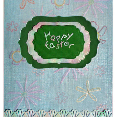 Double Embossed Easter Card