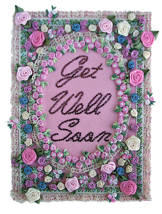 Lace, Roses &amp; Rhinestone Get Well