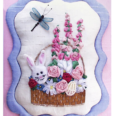 Silk Ribbon Easter Card