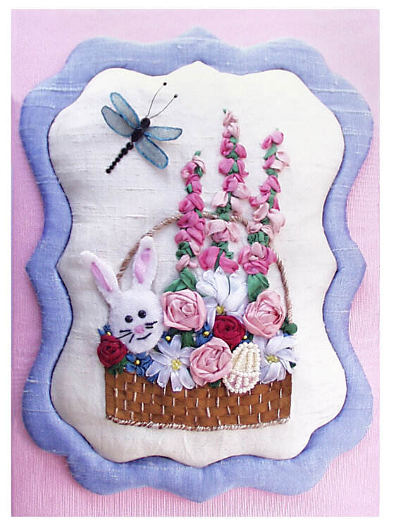 Silk Ribbon Easter Card