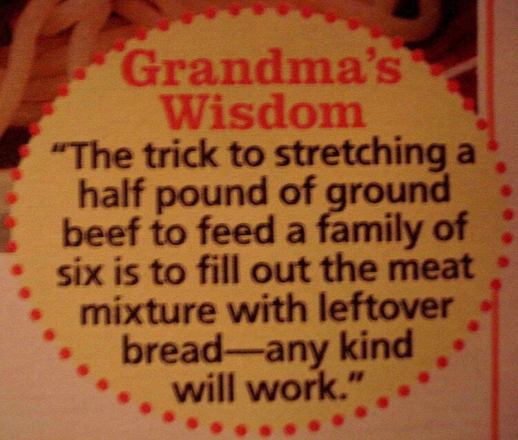 Grandma&#039;s Wisdom..