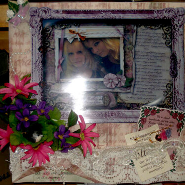 Mother Daughter Shadowbox with Flash..