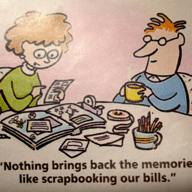 Scrapbooking our Bills..