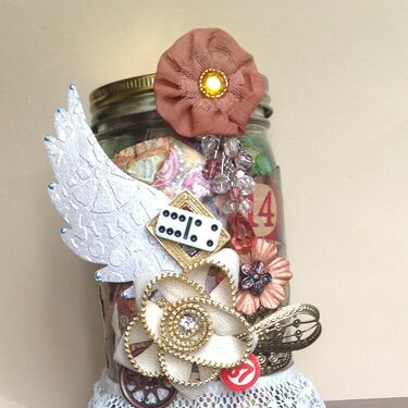 Altered mason jar