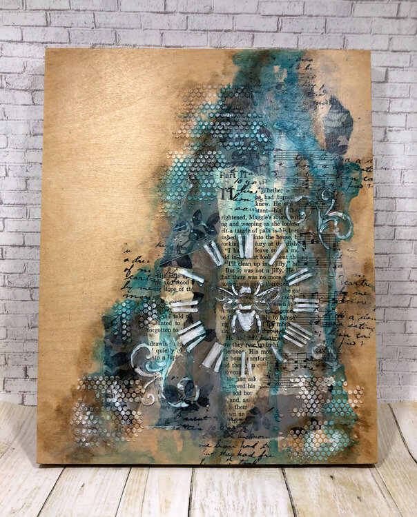 Mixed Media on Wood Panel