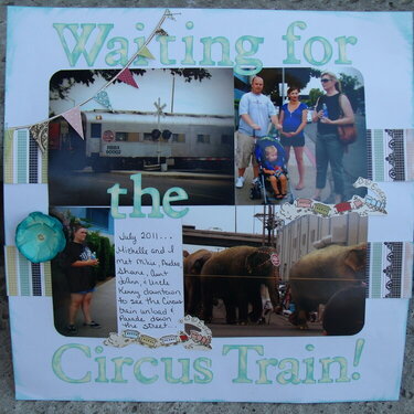 waiting for the circus train!