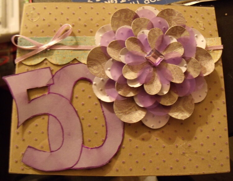 mom&#039;s 50th card