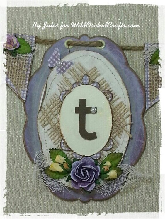 Shabby Chic &quot;ARTSY&quot; Cameo Banner!