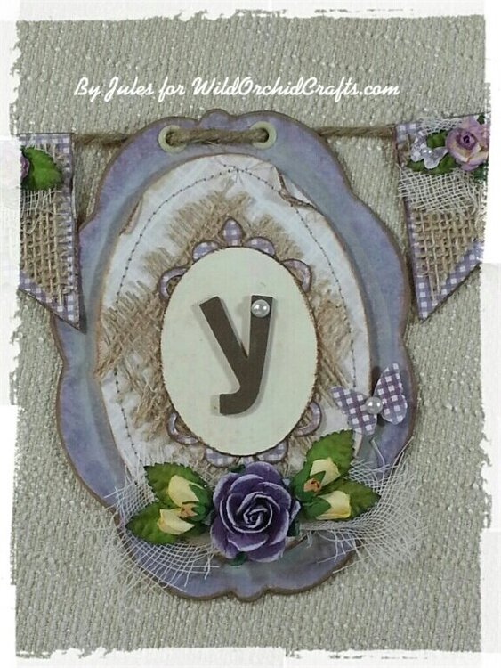 Shabby Chic &quot;ARTSY&quot; Cameo Banner!