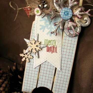 altered wooden sled *Lily Bee Design*