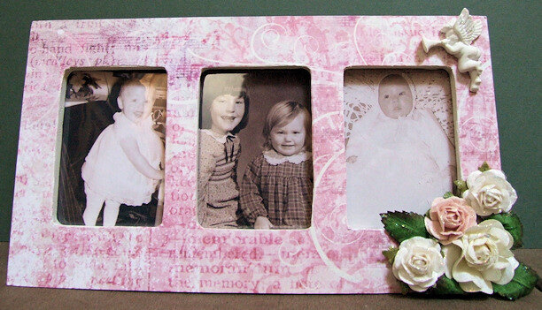 Pink photo frame