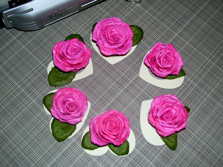 Pink roses for Linn&#039;s Flower Swap 2