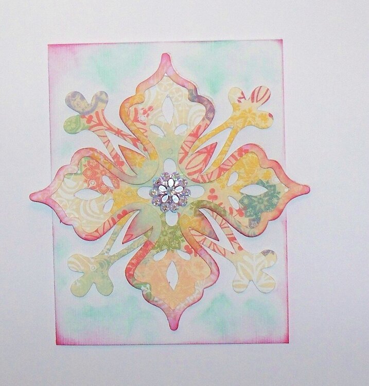 Colorful Snowflake Card