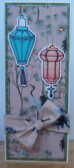 Chinoiserie Slimline card