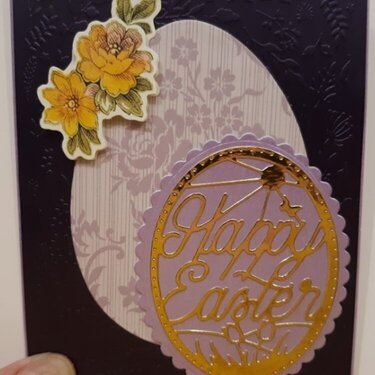 Purple Easter Card