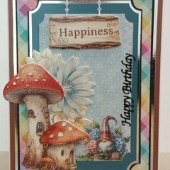 Happy Gnome and Mushroom Home