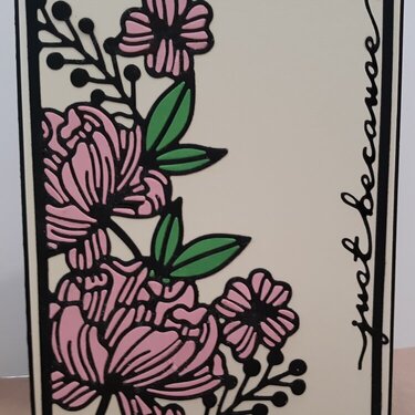 Just Because Paper Pieced Card