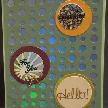 Modern Circles Birthday Card