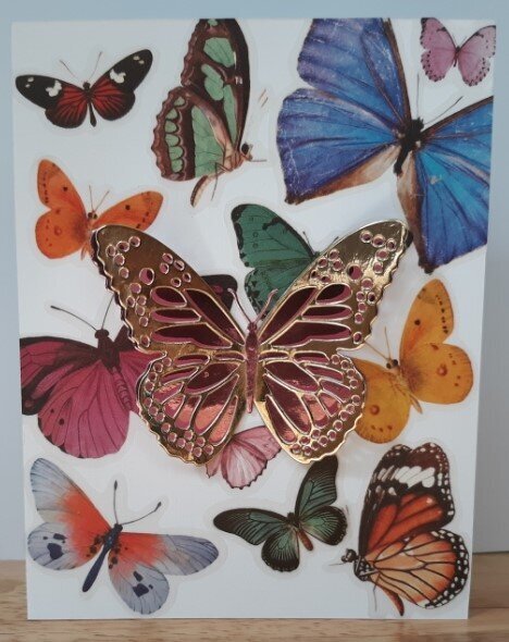 Butterfly Thank you Card
