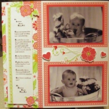Love Blooms  right hand page of two page layout