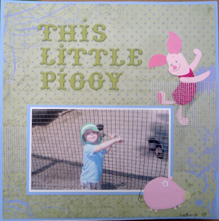 This Little Piggy  (zoo pg. #4)