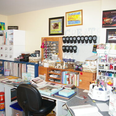 This is the other half of my scrapbook room.