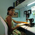 Sewing in my Scrap/Sewing Area